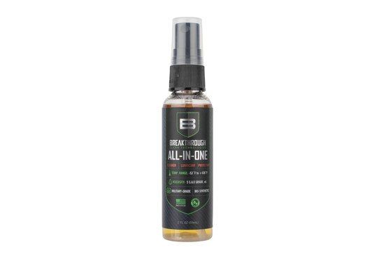Breakthrough Clean Technologies Battle Born All-In-One military-grade, bio-synthetic CLP comes in a 2 ounce pump spray bottle